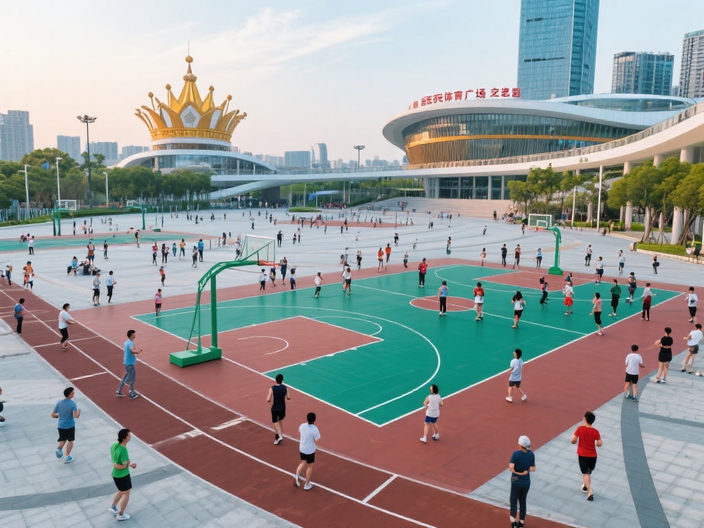 皇冠体育广场之所以能吸引众多市民，离不开它独特的设